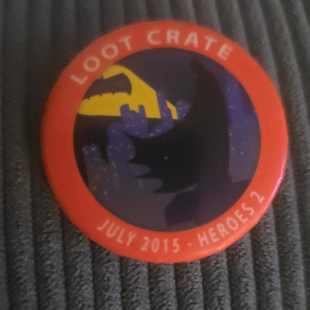 Combat Loot Crate Collectibles Pin Button July 2015 - Heros 2